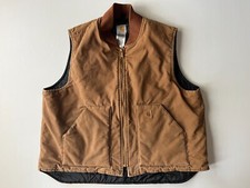 Carhartt Mens Arctic Quilt Lined Vest V02 Brown Sz 2XL Regular Sandstone