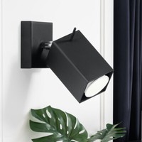 Wand Strahler Lampe Spot Leuchte Verstellbar Schlaf Zimmer Beleuchtung Schwarz