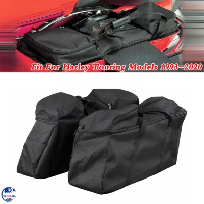 Hard Saddlebag Luggage Bag Tour Pack Soft Liner Bags For Harley Road King Glide