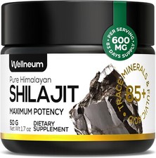 Pure Himalayan Organic Shilajit Supports Immunity, Energy, Detox 50G Brand New