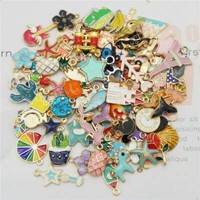 20Stk Emaille Gemischte Legierung AnhäNger Charm Schmuck Diy ZubehöR De