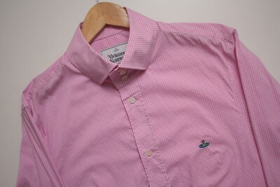 Vivienne Westwood Pink Checkered Long Sleeve Shirt | eBay