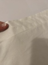King bright white pillow sham - 100 Cotton but crisp a good hand EUC Cottage
