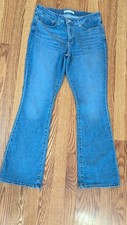 Levi Stretch Blue Jeans Boot Cut Medium Wash Euc 16M