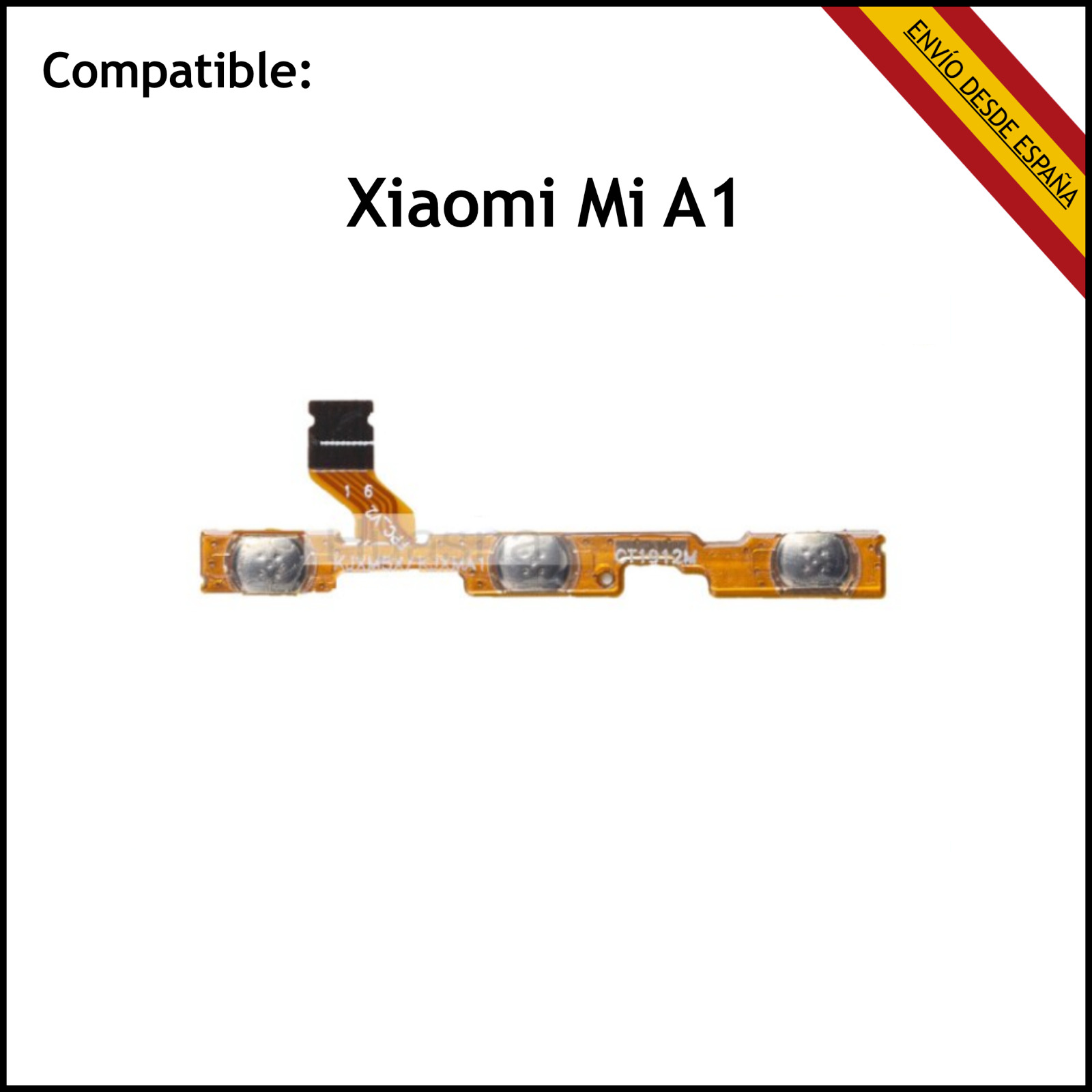 Flex Encendido Xiaomi Mi A1 / Mi 5X Botones Volumen Power On...