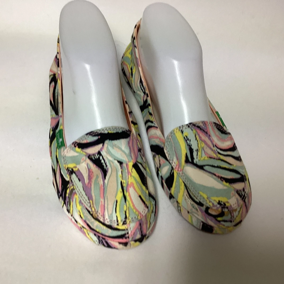 Sanuk Floral Slip-On Loafers - Light Blue & Navy with Yellow Accents Sanuk Donna Tropical Slip-on Women main image 4