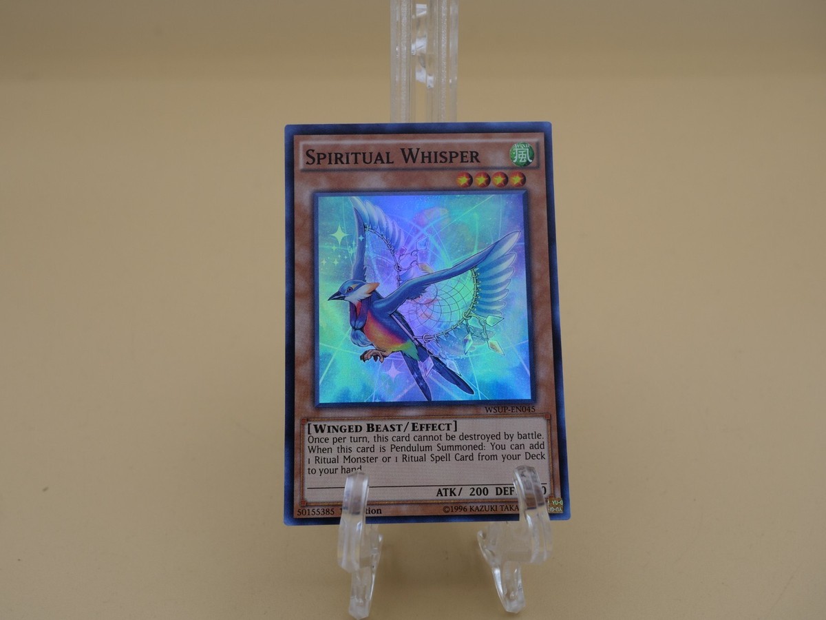YU-GI-OH! Karte Spiritual Whisper (WSUP-EN045) - Super Rare - 1st Edition - Aus World Superstars