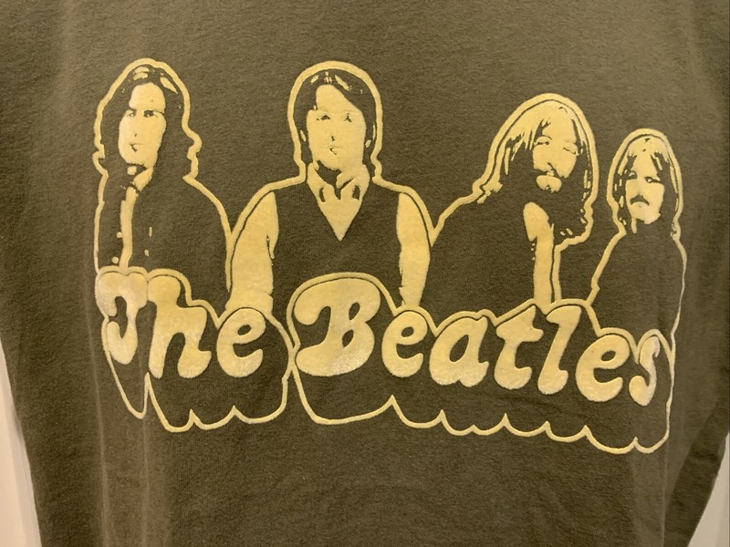 The Beatles T Shirt Mens Adult Large L Green ,2006 Apple Corp Band Music