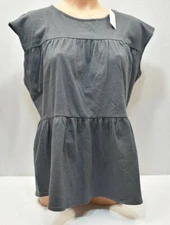 LOFT peplum SLEEVEless KNIT TOP md NEW WITH TAG