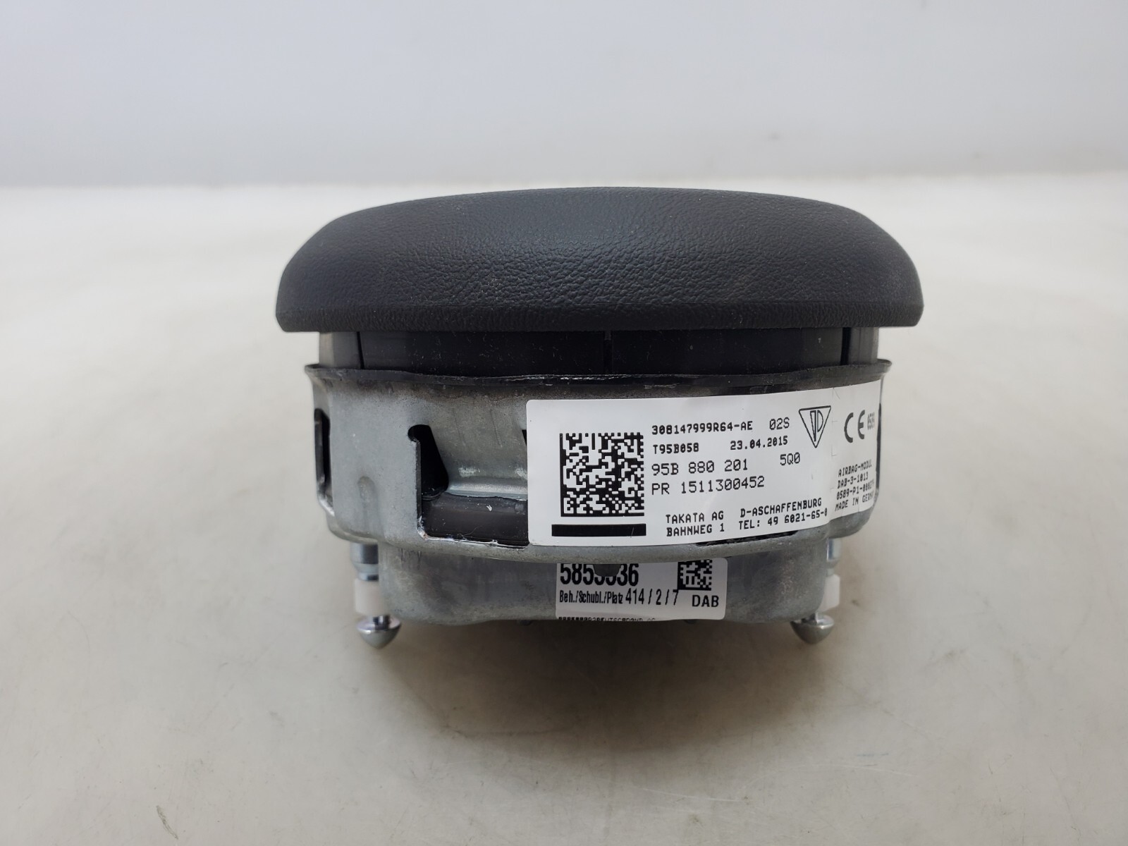 ✓ OEM Porsche Macan Turbo 95B Front Driver Steering Wheel Airbag  