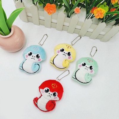 Cute Small Snake Doll Keychains Pendants Backpack Decoration Accessories Gif _r1
