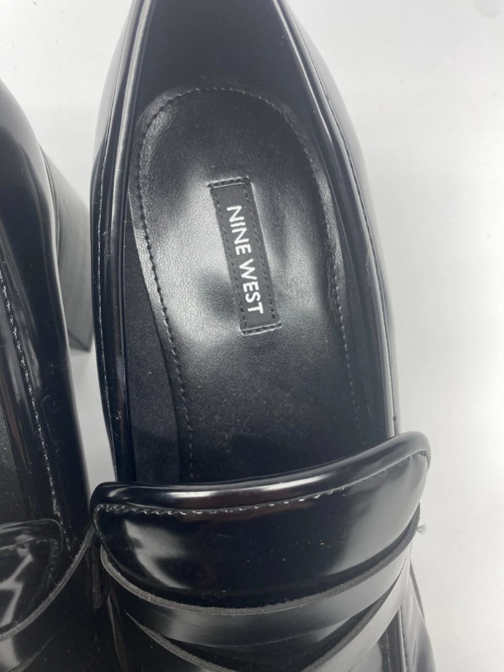 Bomba Nine West para mujer Avalia negra punta cuadrada talla 9,5 Foto 3 de 4