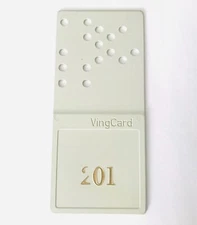 Vintage VingCard Hotel Motel Room Keycard Key Card Original #201 Plastic