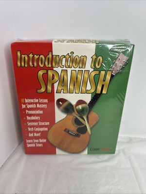 CompuWorks Introduction To Spanish 1997 IBM GT Interactive Windows 95/3.1 SEALED