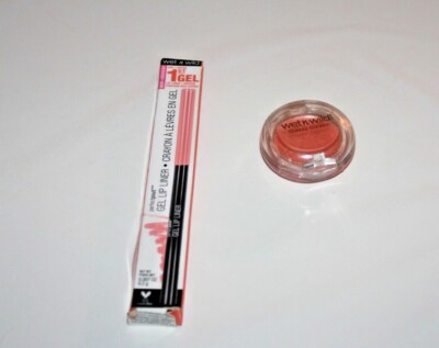 Wet N Wild Glassy Gloss #875A + Gel Lip Liner #659D Lot Of 2 New 