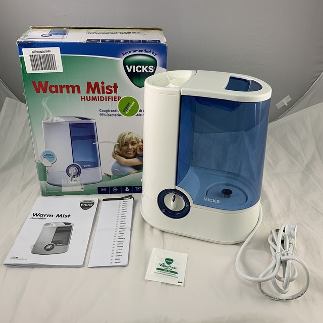 Vicks Humidifier 3.8L Automatic Warm Mist Vaporiser for Home 2 Speed VH750UK LE Vicks Humidifier 3.8L Automatic Warm Mist Vaporiser for Home 2 Speed VH750UK LE