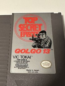 Golgo 13: Top Secret Episode (Nintendo Entertainment System, 1988) NES w/ Manual