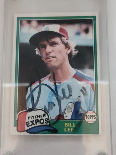 Bill Lee Autograph Topps #633 1981 Card - Picture 3 of 5
