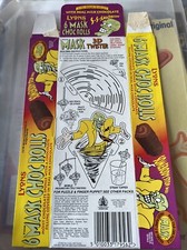 The Mask 3D Twister Lyons cakes chocolate roll box promotional 1990’s