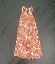NWT Free People Women Orange Casual Rayon Dress Size S