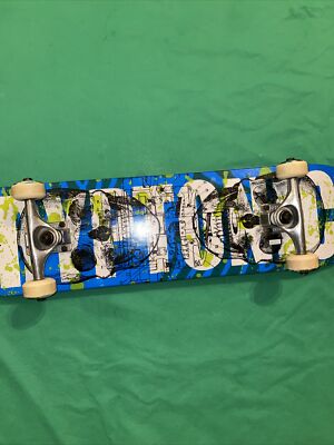 Kryptonics Skateboard Deck Bravo Sports Retro Cruiser Blue Blk