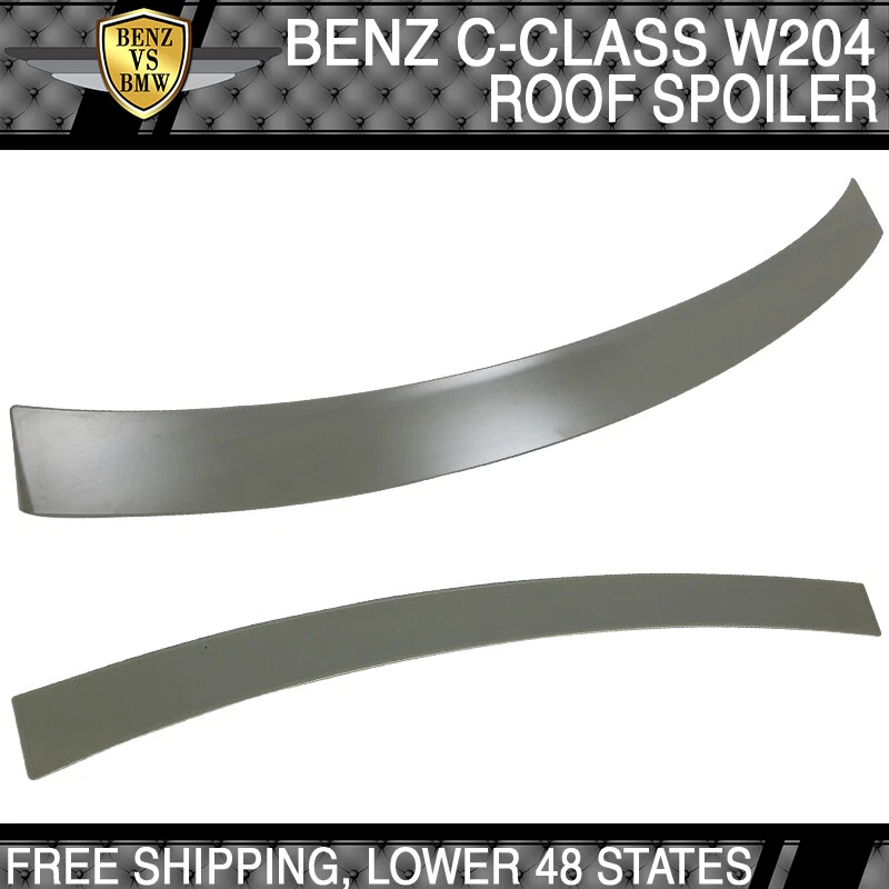 08-14 Benz C Class W204 4Dr OE Style Unpainted ABS Roof Spoiler - Изображение 4 из 4