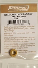 76271 REDDING TITANIUM NITRIDE .271 NECK SIZE BUSHING - BRAND NEW - FREE SHIP
