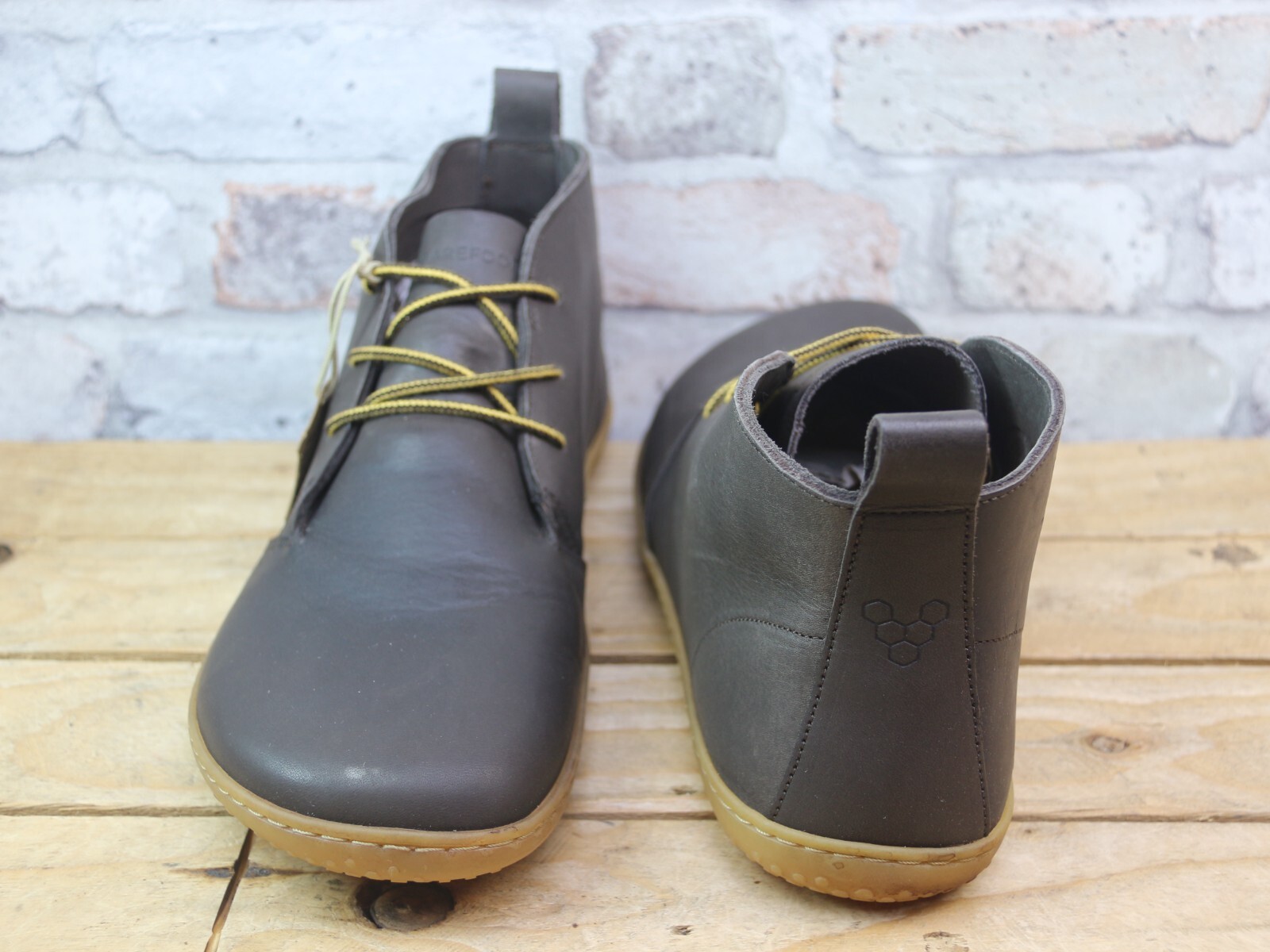 MENS VIVOBAREFOOT GOBI III BROWN SUEDE DESERT LACE UP SMART CASUAL