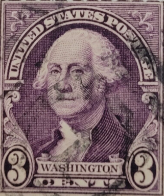 VINTAGE ~ U.S. Postage Stamp ~ George Washington ~ Three Cent (3