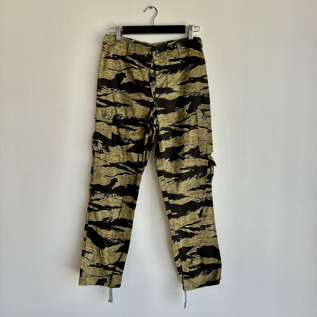 個人装備 Old Military Trousers TIGER STRIPE CAMO VINTAGE US ARMY TIGER STRIPE LRRP LIGHTWEIGHT PATTERN FIELD