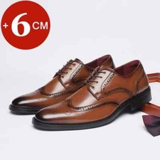 Oxford Dress Shoes Men Genuine Cow Leather Suit Brogues Wedding Shoes