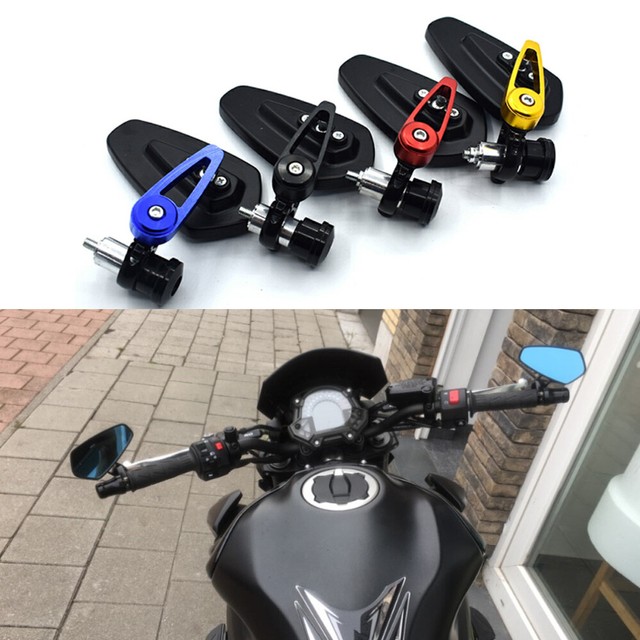 Motorcycle Handle Bar End Mirrors For Kawasaki Z1000 Z900 Z800 Z650
