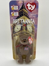 Vintage Britannia Ty Beanie Babies McDonalds Bear Tag Error Oakbrook New NIP Toy