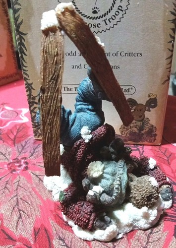 Boyds Bears Moose Troop Morton Mooseflop Moguls Happen Skiing In Box #36906 - Picture 2 of 8