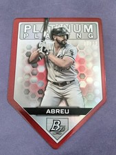 Jose Abreu 2022 Bowman Platinum Platinum Plating Die Cut Red /10 SSP White Sox