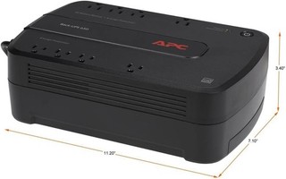 APC Back UPS 650VA / 390W Battery Backup & Surge Protector 8 Outlets