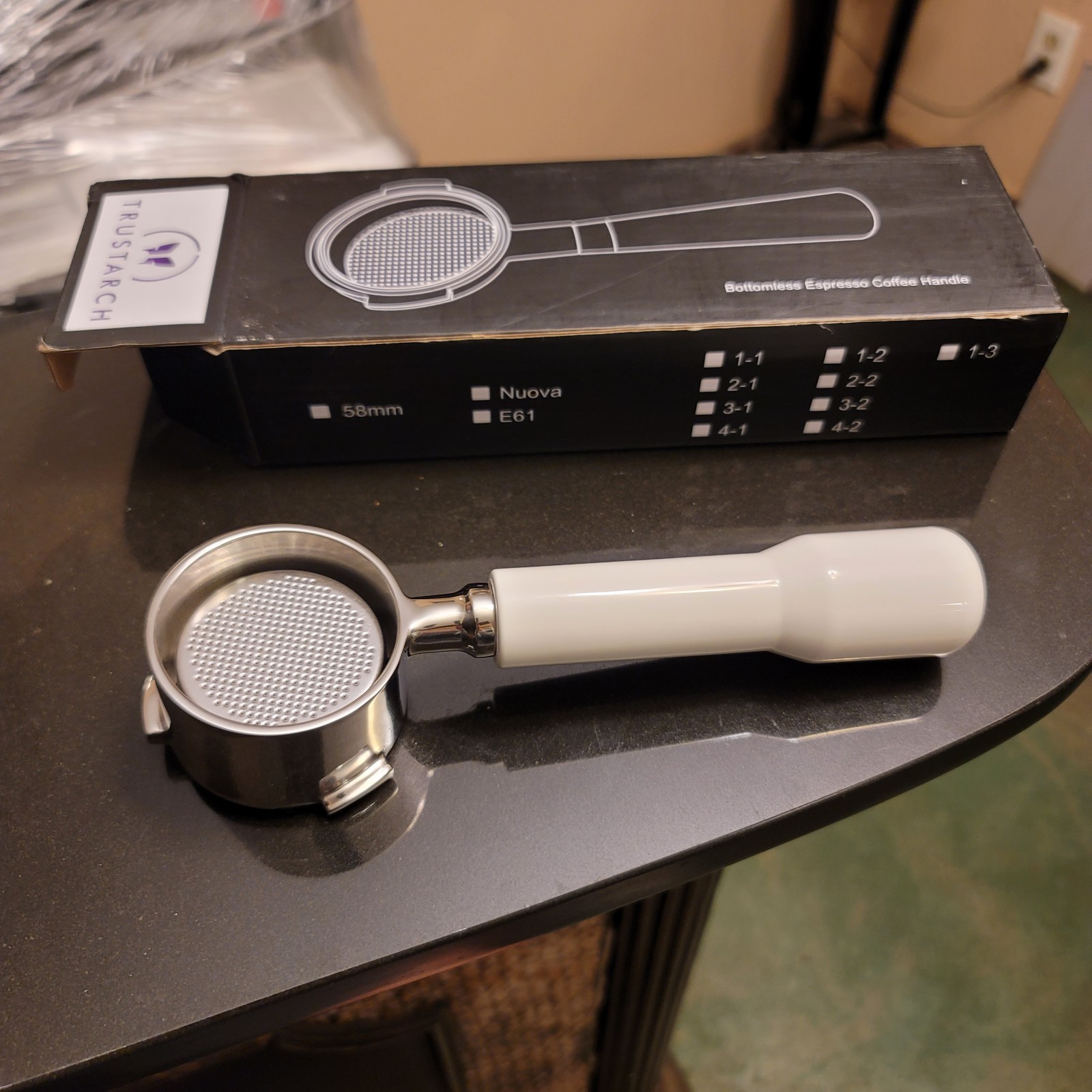 51 mm 3 Ear Bottomless Portafilter Espresso Coffee Handle Trustarch New