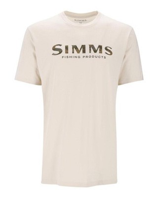 Simms Shroud Fill Logo T-Shirt Natural Anglerhose Unisex Beige MPN 14276-1290-20