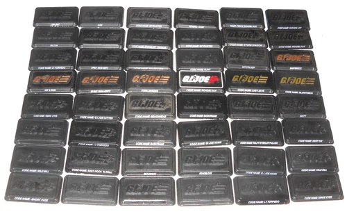 Lot of Random Modern GI Joe - GI Joe Team Emblemed - Action Figure Stands