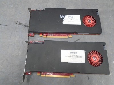 Lot of 2 AMD FirePro W7100 8GB GDDR5 Graphics Cards  Barco MXRT-7600