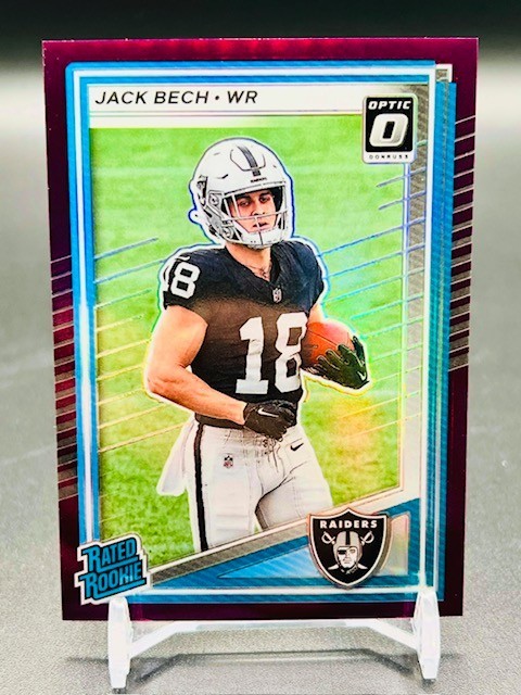2025 Panini Donruss - Rated Rookie Jack Bech #320 Optic Preview Purple /50 (RC)