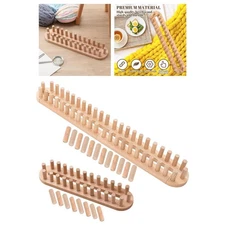 Wooden Knitting Loom Sturdy Easy Assembly Chunky Knitting Blanket Loom Gift