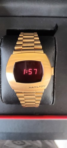Hamilton PSR DIGITAL WATCH GOLD (RARE!) - H52424130 GOLD PVD LIMITED ...