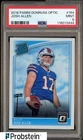 2018 Donruss Optic #154 Josh Allen Buffalo Bills RC Rookie PSA 9 MINT
