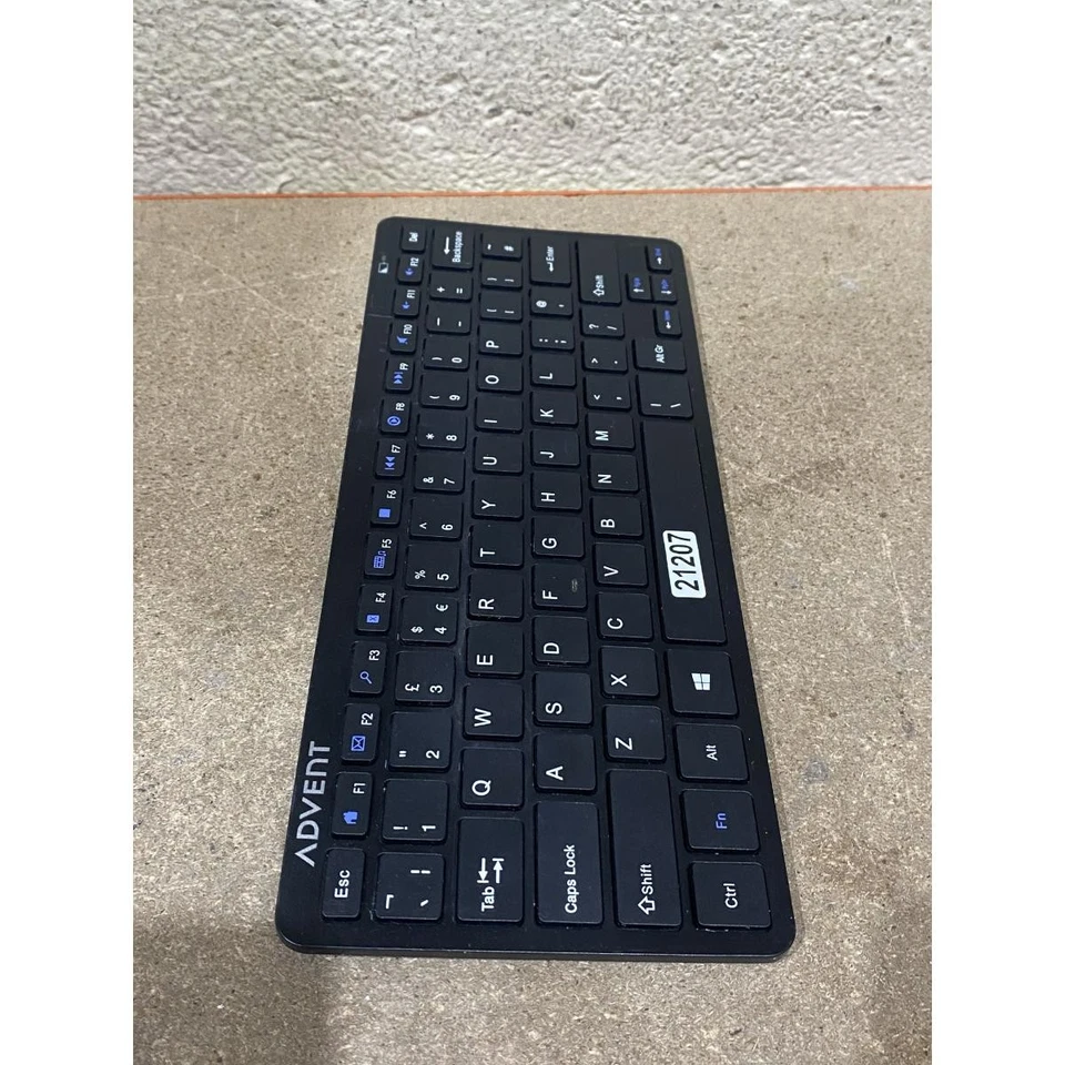 Advent AKBMM15 Multimedia Keyboard Black Wireless Quiet Keys QWERTY (Standard) - Image 2 of 4