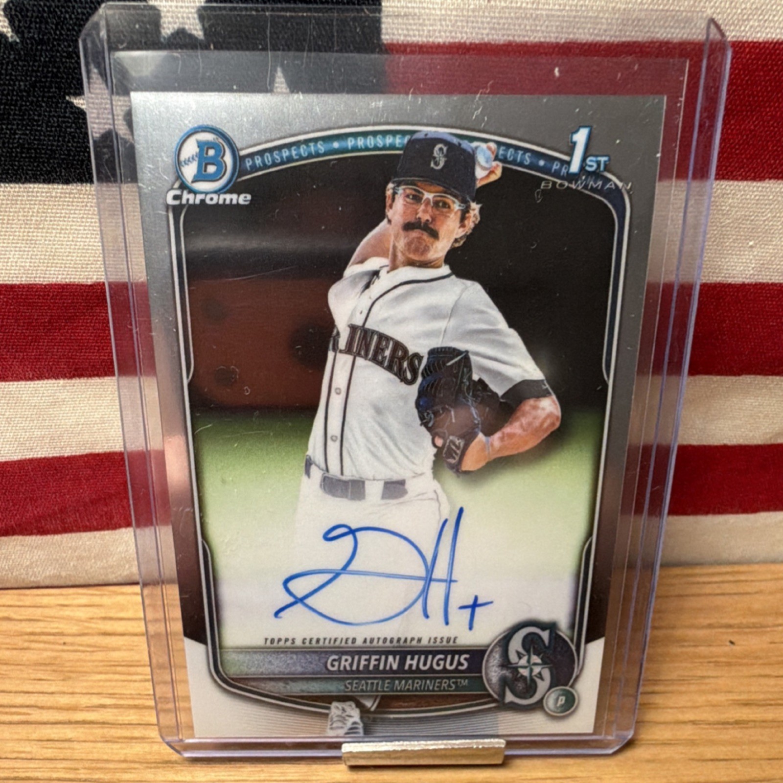 Topps 2025 Bowman Draft Griffin Hugus Seattle Mariners Chrome Autograph CPA-GH