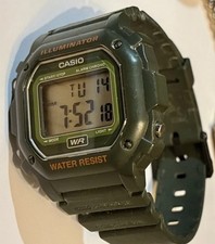 🪖🪖Military Casio Illuminator Men Digital Watch Green 100M+Alarm+Dual🪖🪖