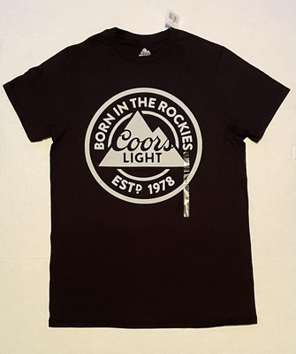 Coors Light Men s Graphic T-Shirt Black Short Sleeve - Size Small- FREE SHIP