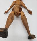 Antique 13" Articulated Wooden Doll Late 19th Cent. Folk Art Figure Leg As-Is — photo 8