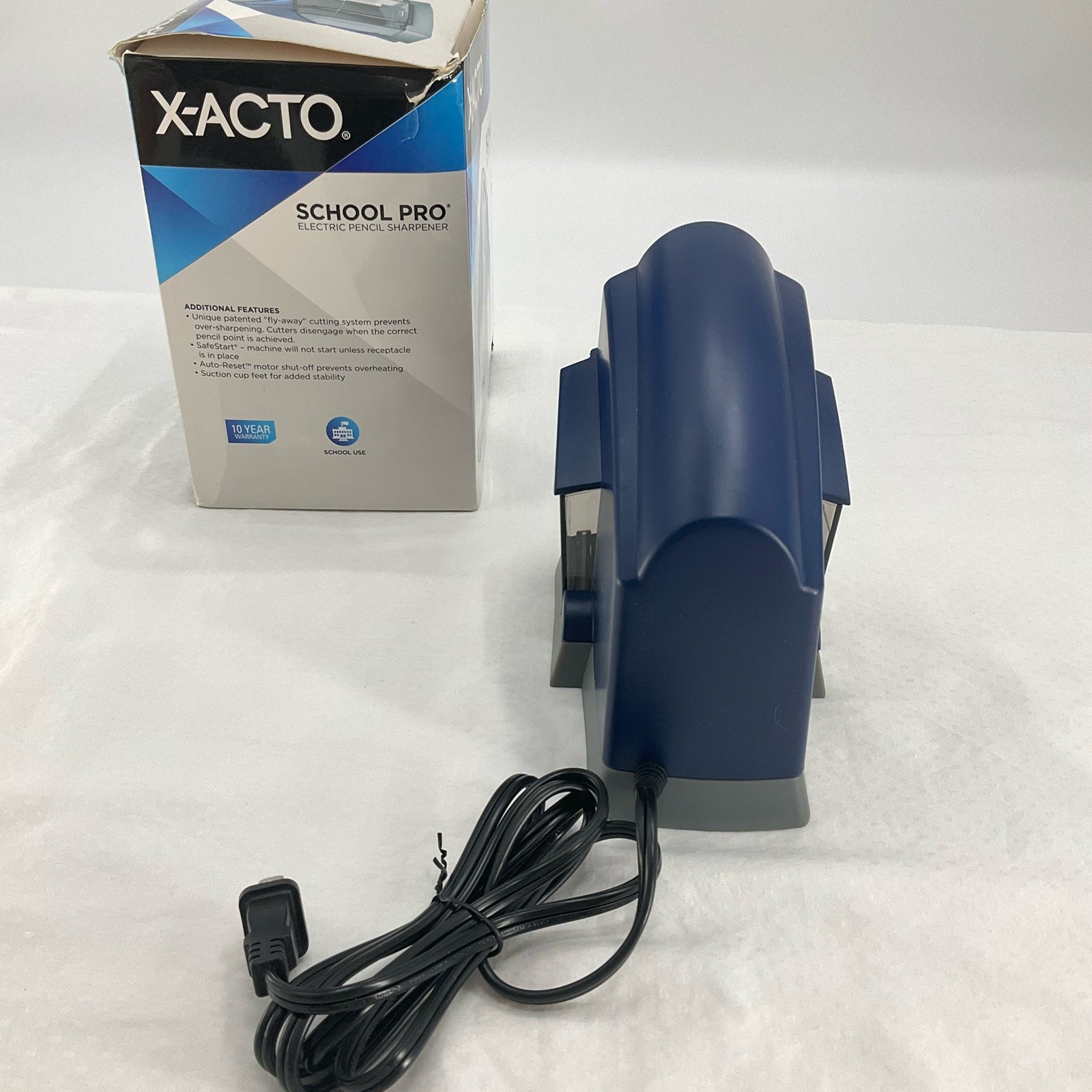 X-ACTO SCHOOL PRO ELECTRIC PENCIL SHARPENER, Blue